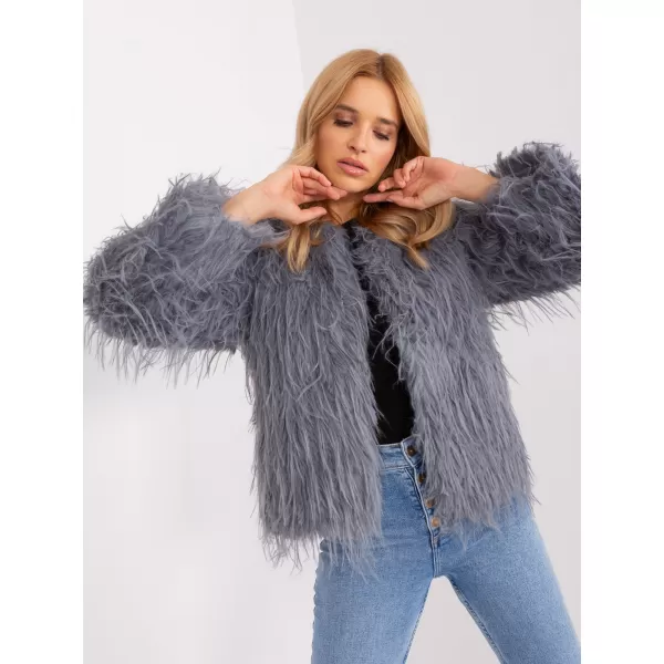  Dámská bunda WOOL FASHION ITALIA AT-KR-2359.96P GRAY 