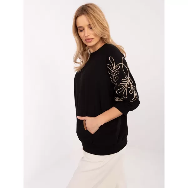  Dámská mikina RUE PARIS RV-BL-A367-1.18P BLACK 