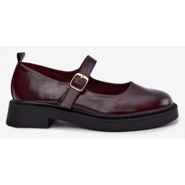  Dámské polobotky BOTO D-245 BURGUNDY 