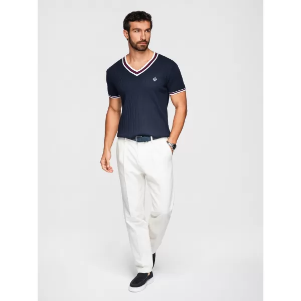  Pánské triko OMBRE OM-TSCT-0266 NAVY BLUE 
