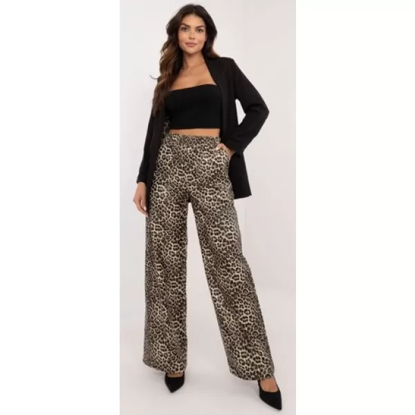  Dámské kalhoty LAKERTA LK-SP-509799.38 BLACK AND BEIGE 