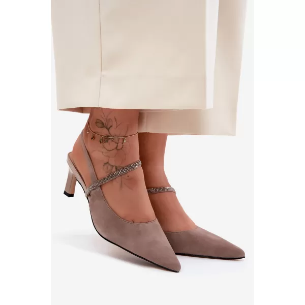  Dámské sandály D&A CR61-3048 BEIGE 