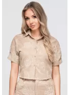 Dámská sukně OMBRE OW-SH-E0060 BEIGE