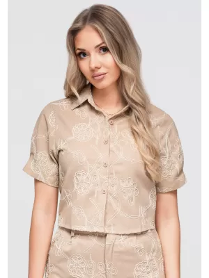 Dámská sukně OMBRE OW-SH-E0060 BEIGE