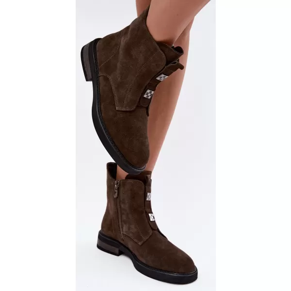  Dámské boty D&A CR62-3334 KHAKI 