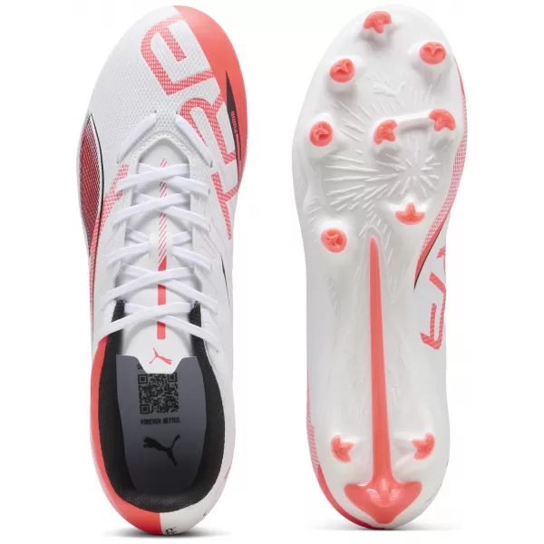  Kopačky PUMA ULTRA 5 PLAY FG/AG 108169-01 WHITE/BLACK/GLOWING RED 