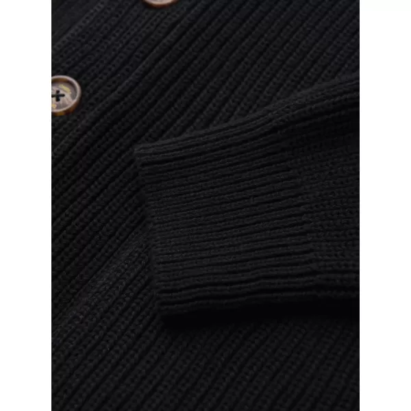  Pánský kardigan OMBRE OM-SWCD-0200 BLACK 