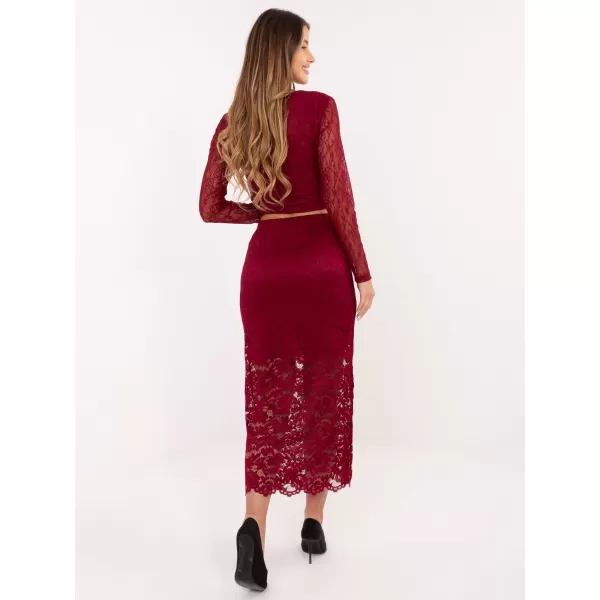  Dámská sukně ITALY MODA MI-SD-G9137.16P BURGUNDY 