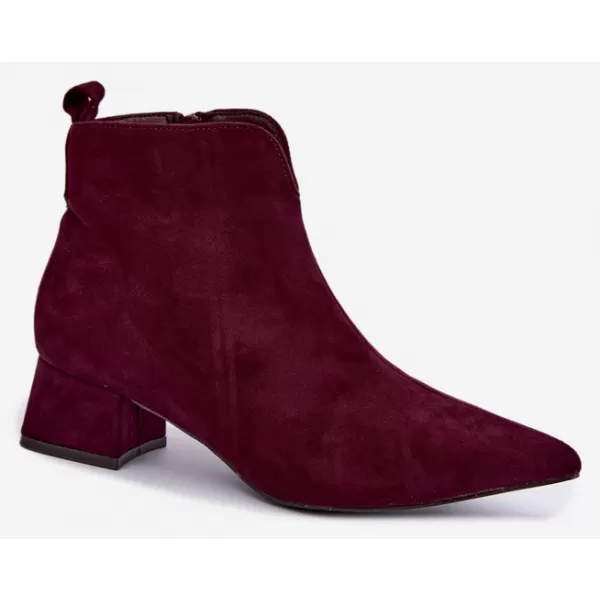  Dámské kotníkové boty BOTO D-334 BURGUNDY 