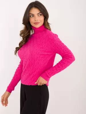 Dámský svetr WOOL FASHION ITALIA AT-SW-2334-2.61 FUCHSIA