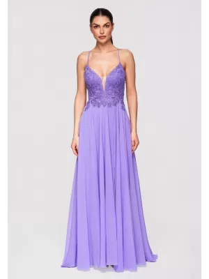Dámské šaty LARICA LA-OM-DLR309 VIOLET