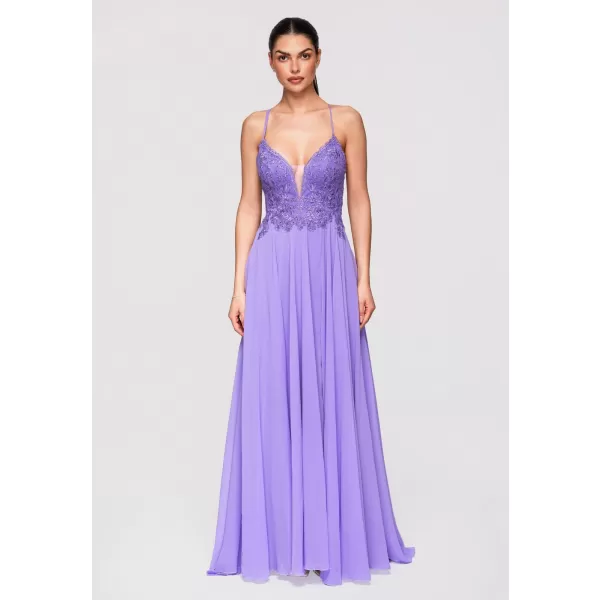  Dámské šaty LARICA LA-OM-DLR309 VIOLET 