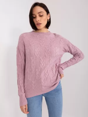 Dámský svetr WOOL FASHION ITALIA AT-SW-2340.80 BRIGHT PURPLE