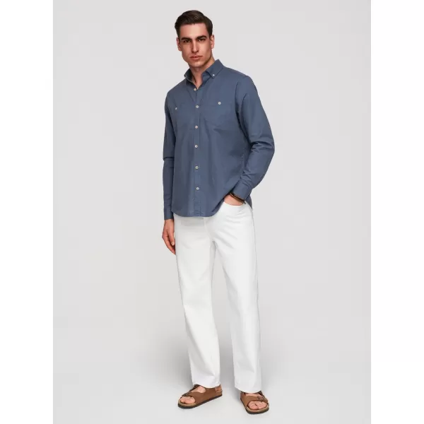  Pánská košile OMBRE N-OM-SHCS-0134 BLUE 