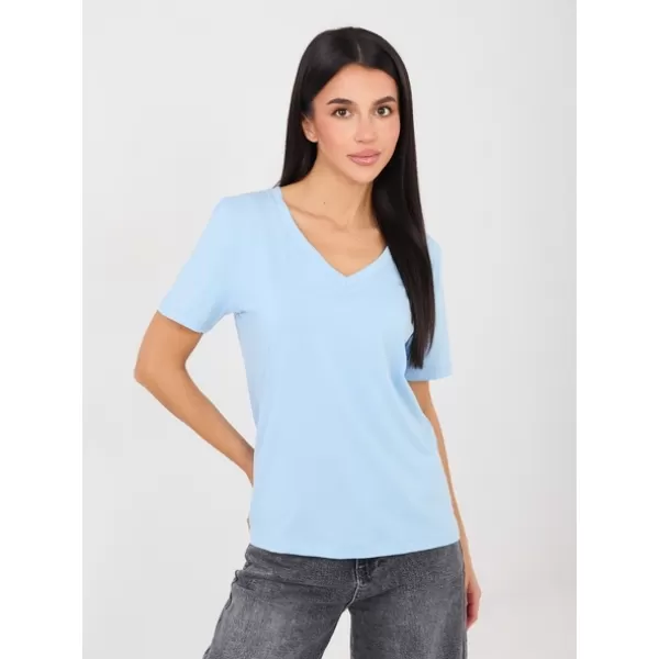  Dámské tričko RUE PARIS RV-TS-A1095.33 LIGHT BLUE 