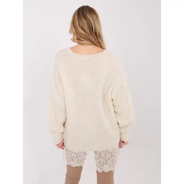 Dámský svetr FACTORY PRICE IN-SW-33681.05P LIGHT BEIGE 