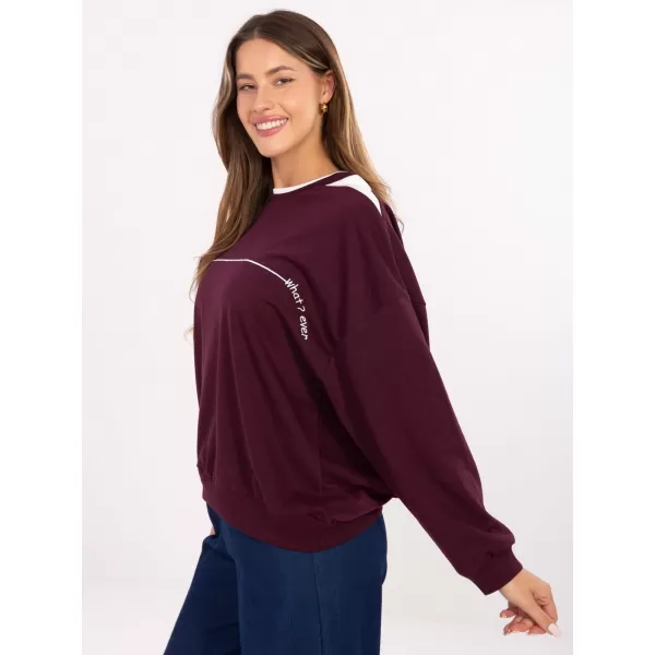  Dámská mikina RELEVANCE RV-BL-A940.60 BURGUNDY 