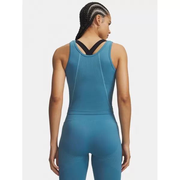  Dámské tílko UNDER ARMOUR VANISH SEAMLESS TANK 6000640-466 MODRÁ 