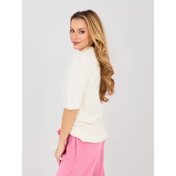  Dámský svetr ITALY MODA MI-SW-0120.16 ECRU 
