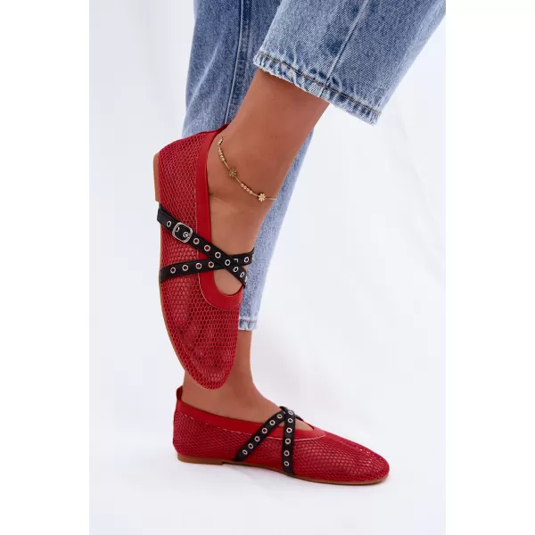  Dámské baleríny BOTO P-1416 RED 