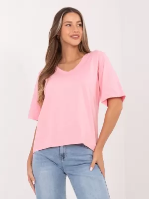 Dámské tričko RUE PARIS RV-BZ-A1268.18 BRIGHT PINK