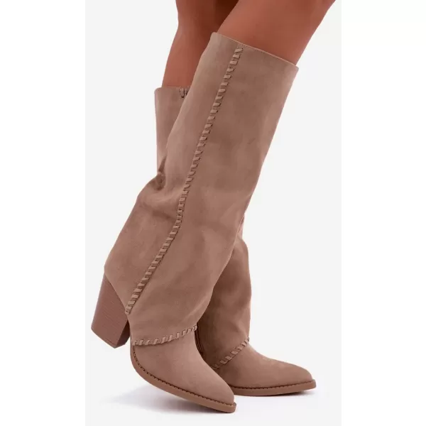  Dámské kovbojky BOTO LQ-166 BEIGE 