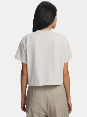 Dámské triko UNDER ARMOUR BUNGEE HEM TEE 6010950-110 BÍLÁ