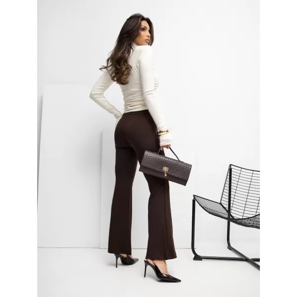  Dámské tepláky RUE PARIS RV-DR-A1060.03P DARK BROWN 
