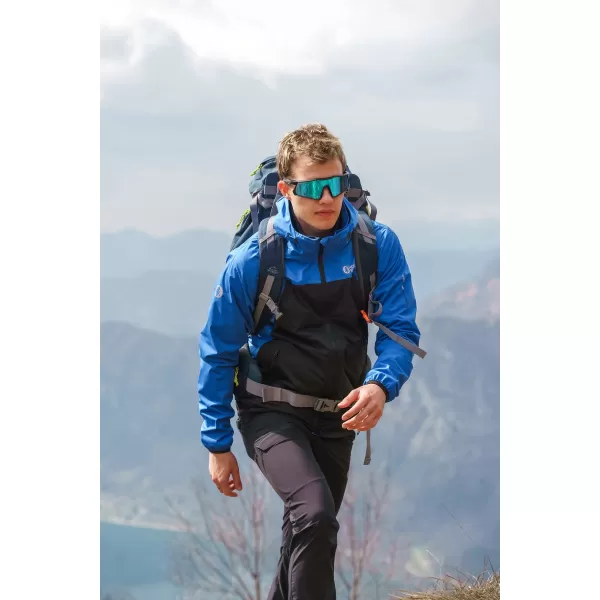  Pánská nepromokavá softshellová bunda NORDBLANC EXPEDITIOUS NBSSM8323 MODRÁ 