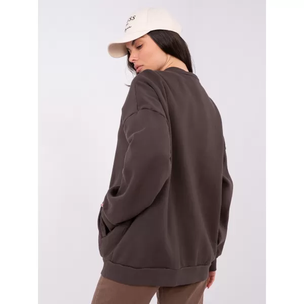  Dámská mikina FACTORY PRICE WT-BL-A1454.84 DARK BROWN 