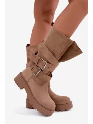 Dámské kozačky BOTO LQ-179 BEIGE