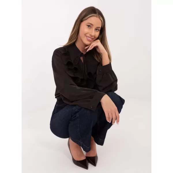  Dámská košile FACTORY PRICE IT-KS-29033.87 DARK BROWN 