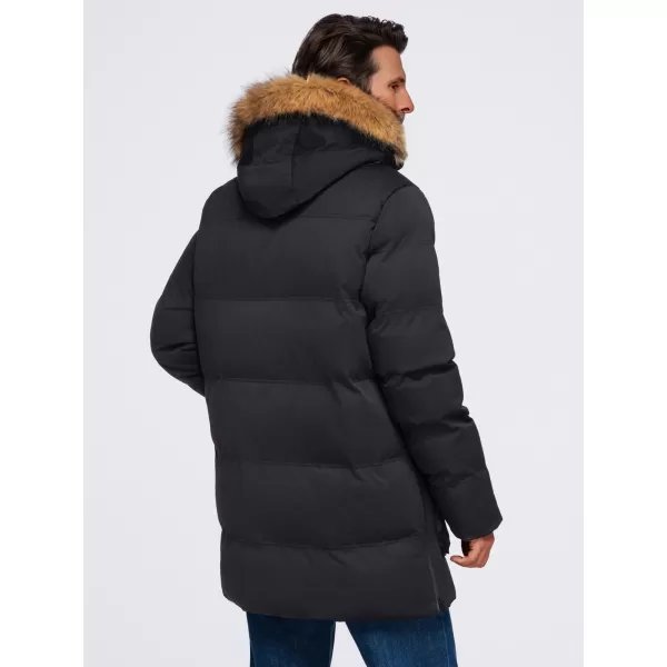  Pánská parka OMBRE OM-JALJ-0310 BLACK 