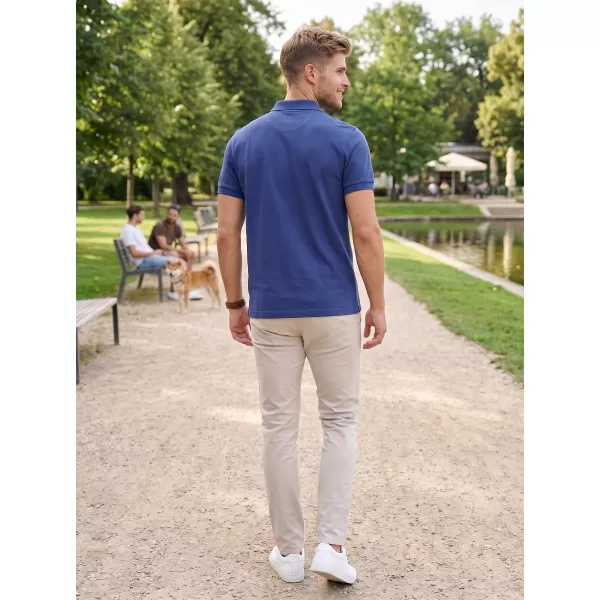  Pánské triko s límečkem ALTISPORT NP/ALMST90601 NAVY 