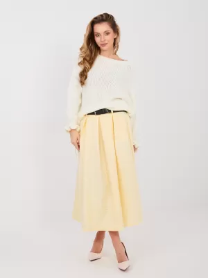 Dámská sukně RUE PARIS IT-SD-18760.69 BRIGHT YELLOW