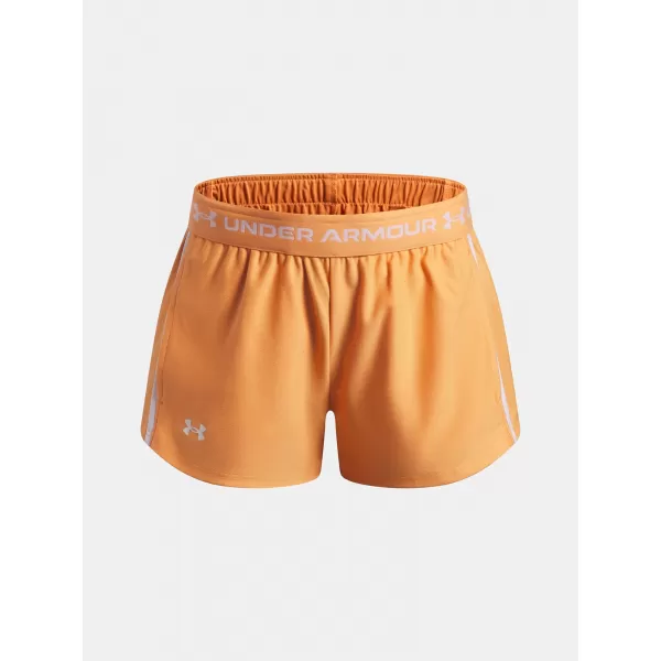  Dívčí kraťasy UNDER ARMOUR G TECH PLAY UP SHORT 1390075-870 ORANŽOVÁ 