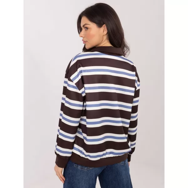  Dámská halenka ITALY MODA IT-BZ-9981-1.08 DARK BROWN 