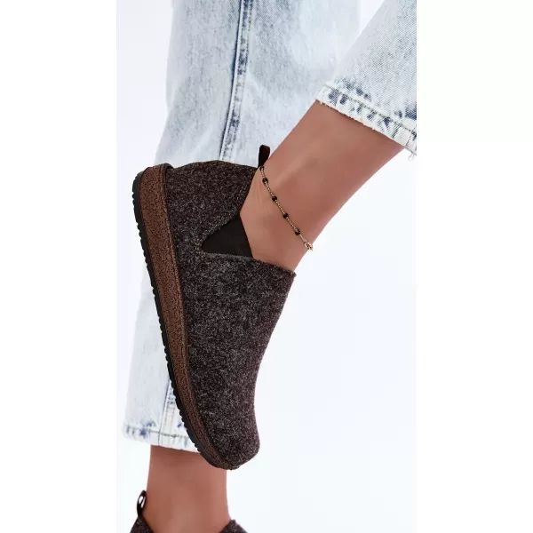  Dámské bačkory INBLU NL000013 DARK BROWN 