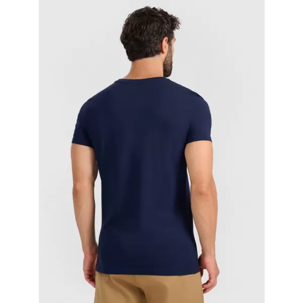  Pánské triko 4F 4FRMM00TTSHM3248 NAVY 