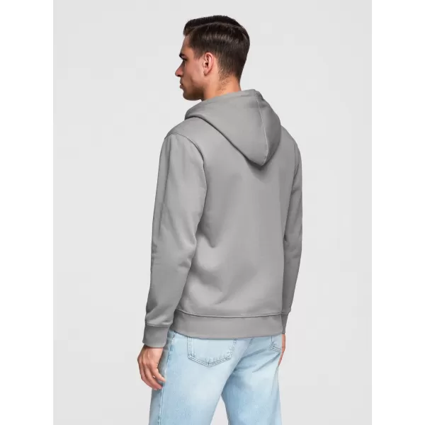  Pánská mikina OMBRE OM-SSBZ-0272 GREY 