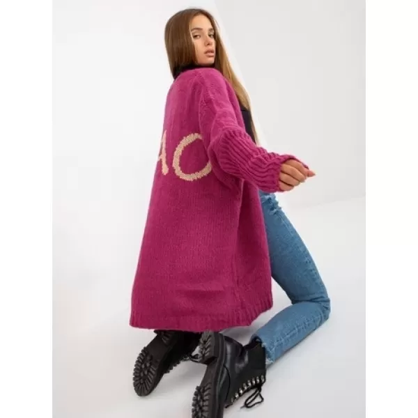  Dámský kardigan OCH BELLA TW-SW-BI-M2201.87 FUCHSIA 