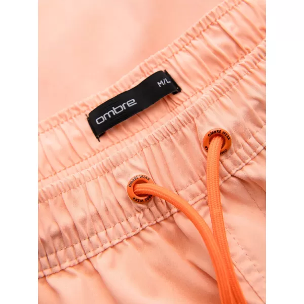  Pánské kraťasy OMBRE OM-SRSS-0216 PASTEL ORANGE 