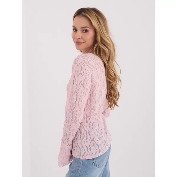  Dámská halenka ITALY MODA IT-BZ-9970.97 BRIGHT PINK 