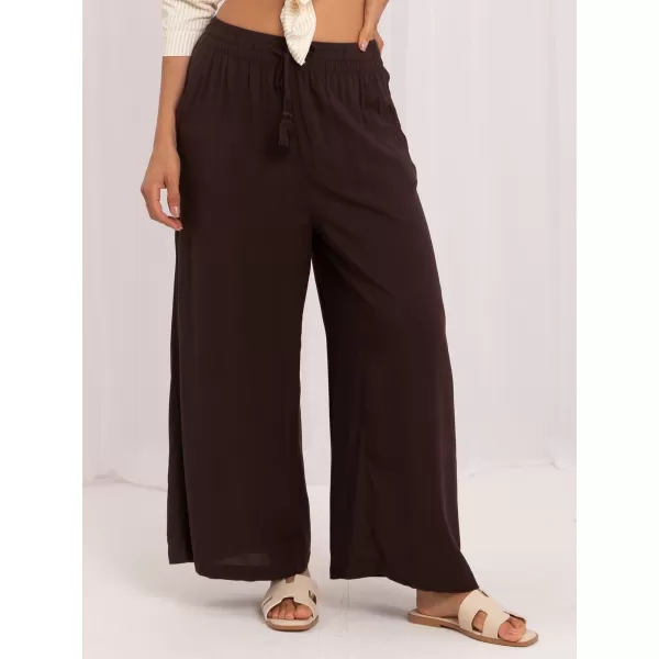  Dámské kalhoty SUBLEVEL D73761AG62237J DARK BROWN 
