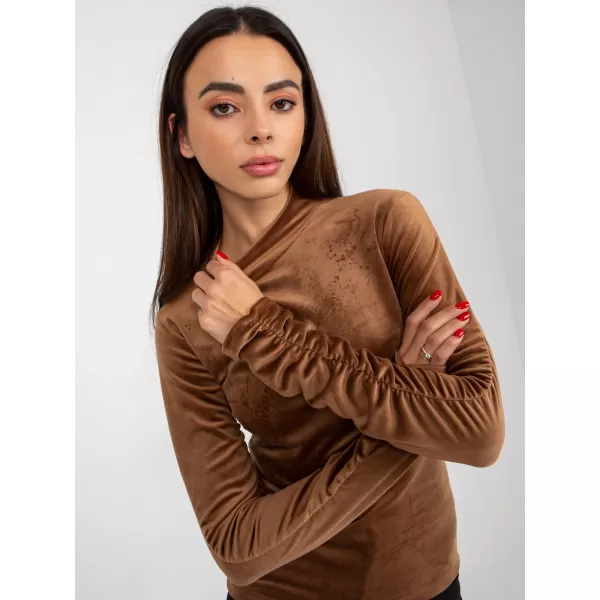  Dámská halenka RUE PARIS RP-BZ-8181.45P BROWN 