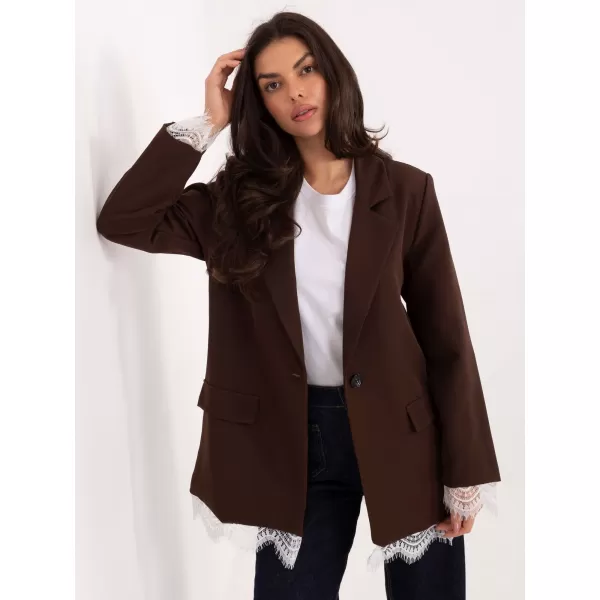  Dámská bunda ITALY MODA IT-MA-FL9916.02P DARK BROWN 