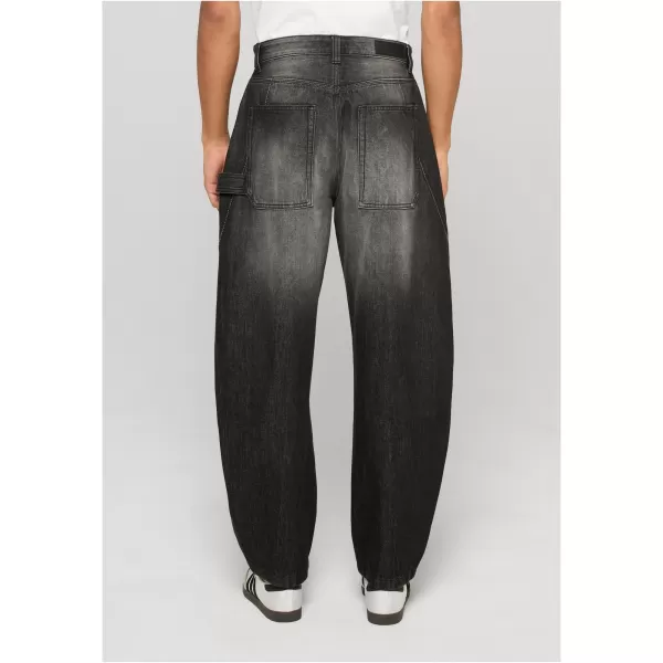  Pánské kalhoty URBAN CLASSICS TB8057 MID DEEP GREY MARBLE WASHED 