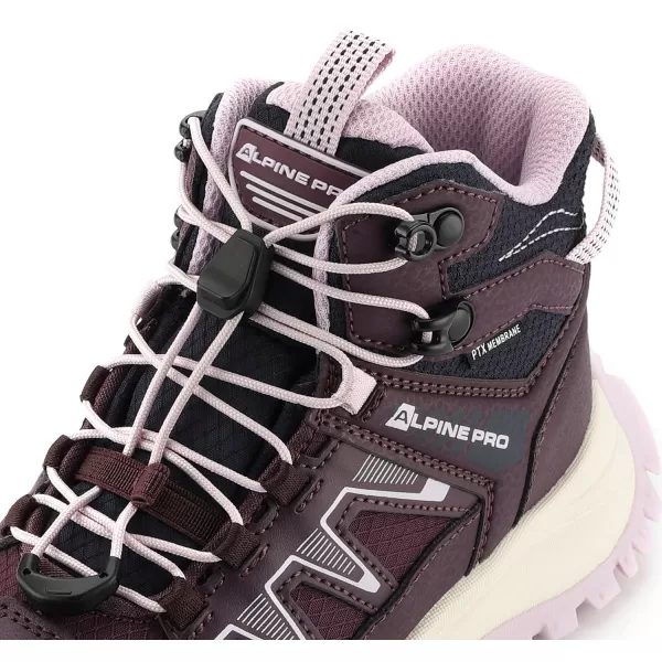  Dětské outdoorové boty ALPINE PRO ATEGO MAUVE WINE 