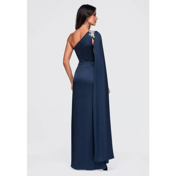  Dámské šaty LARICA LA-OM-DLR469 NAVY BLUE 
