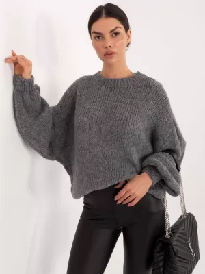 Dámský svetr ITALY MODA MI-SW-1909.68 DARK GREY